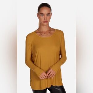 Charlie Paige Long Sleeve Top in Mustard
